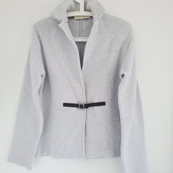Italian wool blend cardigan by Alpha M. Rebecchi - Picture 1 of 5
